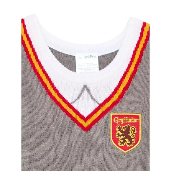 Harry Potter Toddler Girl Cosplay Sweater Dress  Size 3T  NWT  Gray / Black - Picture 7 of 9